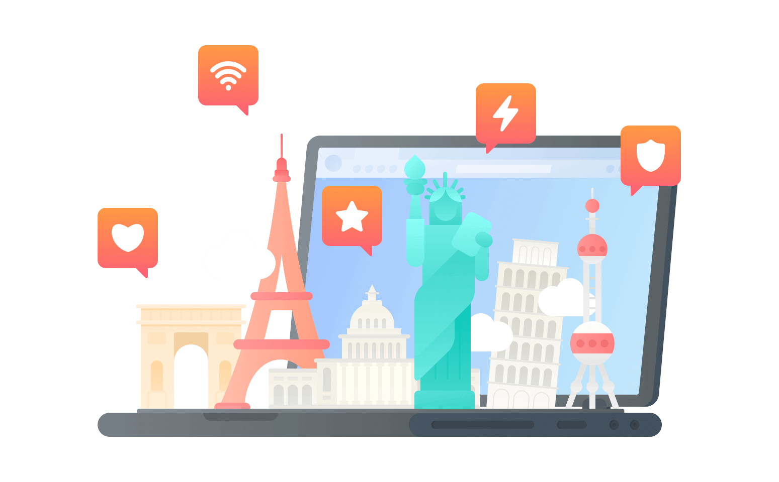 在圣文森特和格林纳丁斯连接到中国的软件 - 翻回VPN